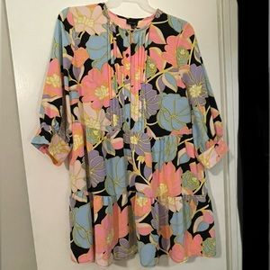 Who What Wear dress retro floral. Only worn once. Size XL